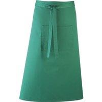 Premier Colours Bar Apron Workwear (Long Continental Style) Pack of 2 in Emerald