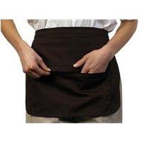 BonChef Zipped Money Pocket Apron in Black