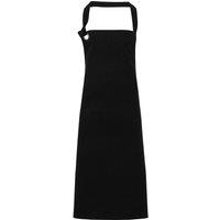 Premier Calibre Heavy Cotton Canvas Bib Apron Pack of 2 in Black