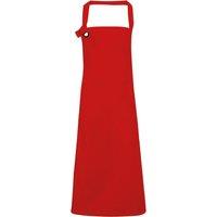 Premier Calibre Heavy Cotton Canvas Bib Apron Pack of 2 in Red