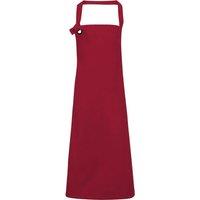 Premier Calibre Heavy Cotton Canvas Bib Apron Pack of 2 in Burgundy