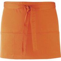 Premier Colours 3 Pocket Apron Workwear Pack of 2 in Orange