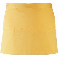Premier Colours 3 Pocket Apron Workwear Pack of 2 in Yellow