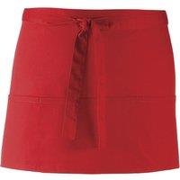 Premier Colours 3 Pocket Apron Workwear Pack of 2 in Red