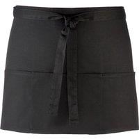 Premier Colours 3 Pocket Apron Workwear Pack of 2 in Black