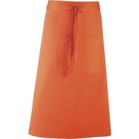 Premier Colours Bar Apron Workwear (Long Continental Style) in Orange