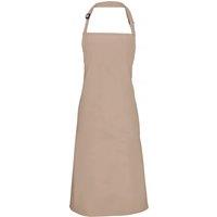 Premier Colours Bib Apron Workwear Pack of 2 in Light Brown