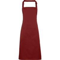 Premier Colours Bib Apron Workwear Pack of 2 in Burgundy