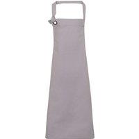 Premier Calibre Heavy Cotton Canvas Bib Apron in Silver