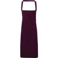 Premier Slim Apron (no Pocket) Workwear Pack of 2 in Aubergine