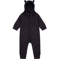 Larkwood Fleece All-In-One Nightwear in Black | Size: 24 m