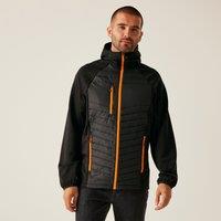 Regatta Men's Navigate Hybrid Quilted Hooded Jacket in Orange | Size: Small