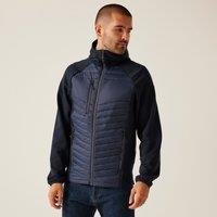 Regatta Men's Navigate Hybrid Quilted Hooded Jacket in Navy | Size: Medium