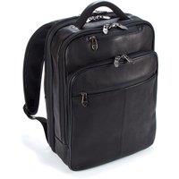 Falcon Colombian Leather 16 Laptop Backpack in Black