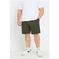 BadRhino Men's Ribbed Jogger Shorts in Light Khaki | Size: 5-6XL