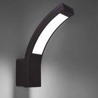 CGC Lighting 'Pairs' Grey LED Curved Outdoor Wall Light
