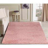 Desire Rugs Modern Elegant Soft Shaggy Rug for Living Rooms - Stylish Area Rugs in Baby Pink | Size: 80 cm x 150 cm