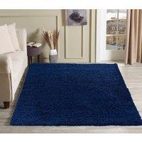 Desire Rugs Modern Elegant Soft Shaggy Rug for Living Rooms - Stylish Area Rugs in Navy | Size: 80 cm x 150 cm