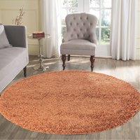 Desire Rugs Modern Elegant Soft Shaggy Rug for Living Rooms - Stylish Area Rugs in Terracotta | Size: 60 cm x 220 cm