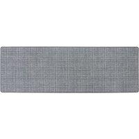 JVL Elegance Range Indoor Machine Washable Runner Doormat 50 x 150 cm Grey | Size: 50 cm x 150 cm