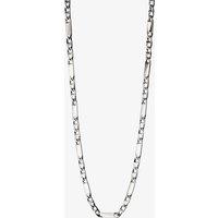 Fred Bennett Men's Stainless Steel Bar Chain Necklace N4281 in Silver | Size: Standard