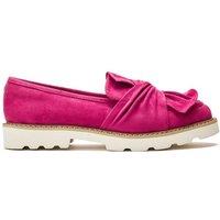 Moda In Pelle Women's 'Eves' Alcantara Loafers in Pink | Size: 3