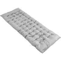 Costway Outdoor Camping Cot Pads Crystal Velvet Sleeping Pads Mattress Lounge Chair Cushion in Grey