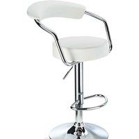 netfurniture Lazio Adjustable Bar Stool White
