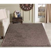 Desire Rugs Modern Elegant Soft Shaggy Rug for Living Rooms - Stylish Area Rugs in Taupe | Size: 160 cm x 230 cm