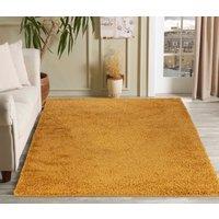Desire Rugs Modern Elegant Soft Shaggy Rug for Living Rooms - Stylish Area Rugs in Gold | Size: 160 cm x 230 cm
