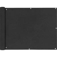 Berkfield Home Balcony Screen Oxford Fabric 90x400 cm Anthracite in Black