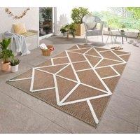 Desire Rugs Harper Prism Pattern Water Resistant Indoor Area Rugs Cream 60x220 cm | Size: 160 cm x 230 cm