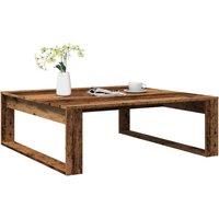 Berkfield Home Coffee Table Old Wood 100x100x35 cm Engineered Wood in Brown | Size: 100 x 100 x 35 cm