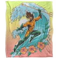 Aquaman and The Lost Kingdom Blanket, 50x60 Waves Silky Touch Super Soft Throw Blanket in White