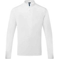 Premier Men's Essential Coolchecker Long-Sleeved Chef Shirt in White | Size: Large