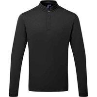 Premier Men's Essential Coolchecker Long-Sleeved Chef Shirt in Black | Size: Large