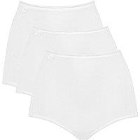 Sloggi Women's 24/7 Cotton Maxi 3 Pack Briefs in White | Size: 24