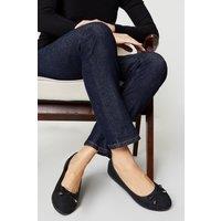 Good For the Sole Women's : Wide Fit Tam Comfort Ballet Flats in Black | Size: 4
