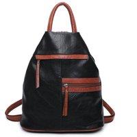 Fontanella Fashion Women's Mira PU Convertible Backpack in Black