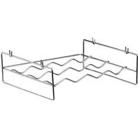 Premier Housewares Chrome 4 Bottle Tabletop Wine Rack in Silver