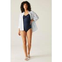Regatta Women's Sakari Tummy Control Swimming Costume in Navy | Size: 20