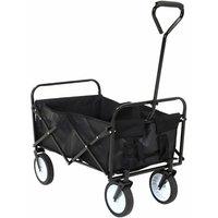 Groundlevel Foldable Trolley with 4 wheels in Black