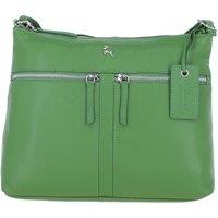 Ashwood Leather Women's 'Mourne' Sleek Real Leather Shoulder Bag in Green