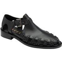 Black Leather 'Heriot' Flat Shoes