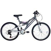 Basis Women's Vogue Junior Full Suspension Mountain Bike 24In Wheel in Grey