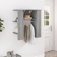 Berkfield Home Hallway Cabinet Grey Sonoma 97.5x37x99 cm Engineered Wood