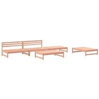5 Piece Garden Lounge Set Solid Wood Douglas