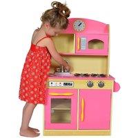 Teamson Kids Bubble Gum Deluxe Kitchen in Pink