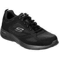 Skechers Men's Dynamight 2.0 Lace Up Memory Foam Trainer in Black | Size: 12