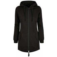 Build Your Brand Women's Sweat Parka in Black | Size: Medium